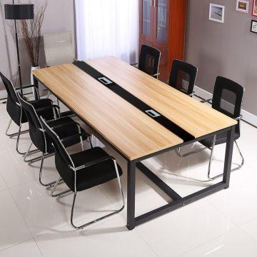 【时尚办公桌】厂家2017爆款会议桌时尚办公桌建材家具pvc封边桌子